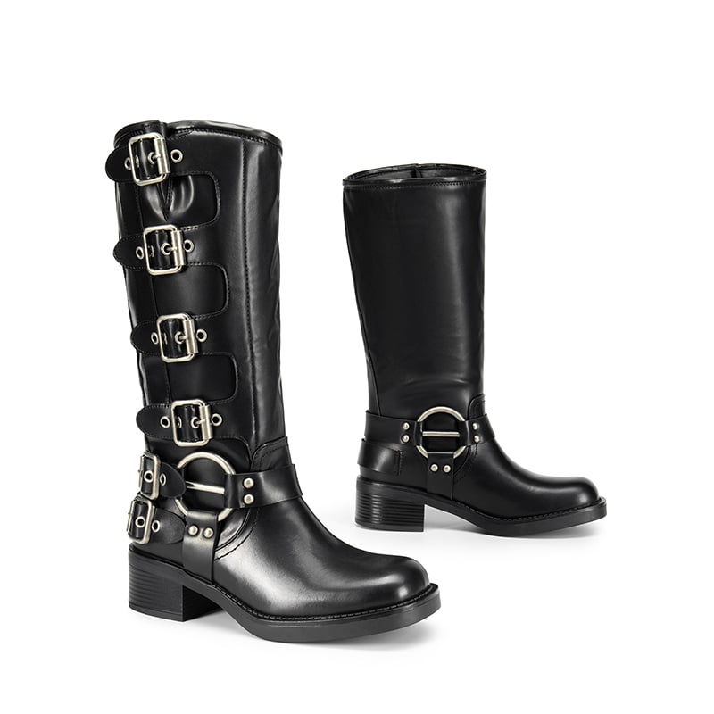 Rebel Rider Square-Toe Boots