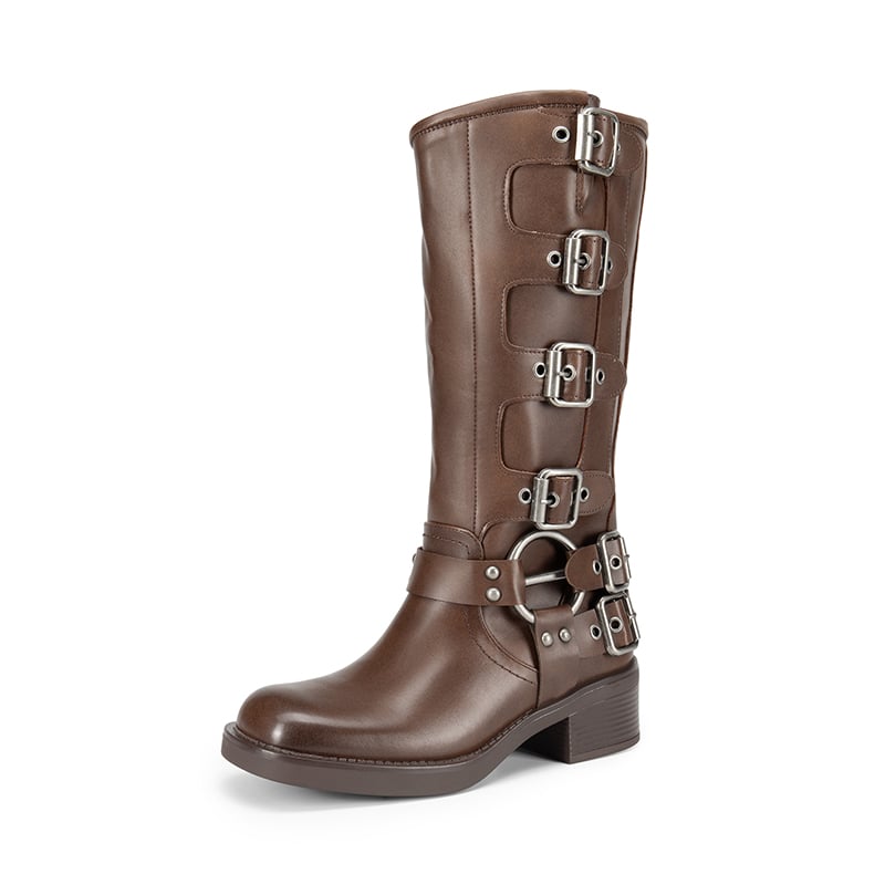 Rebel Rider Square-Toe Boots