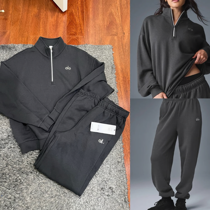 1/4 Zip Sweat Set - 1/4 Zip + Sweats