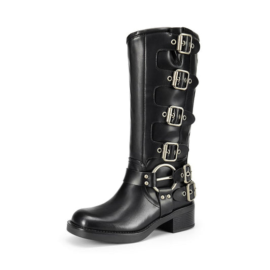 Rebel Rider Square-Toe Boots