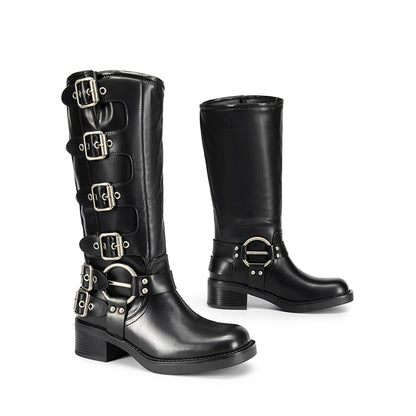 Rebel Rider Square-Toe Boots